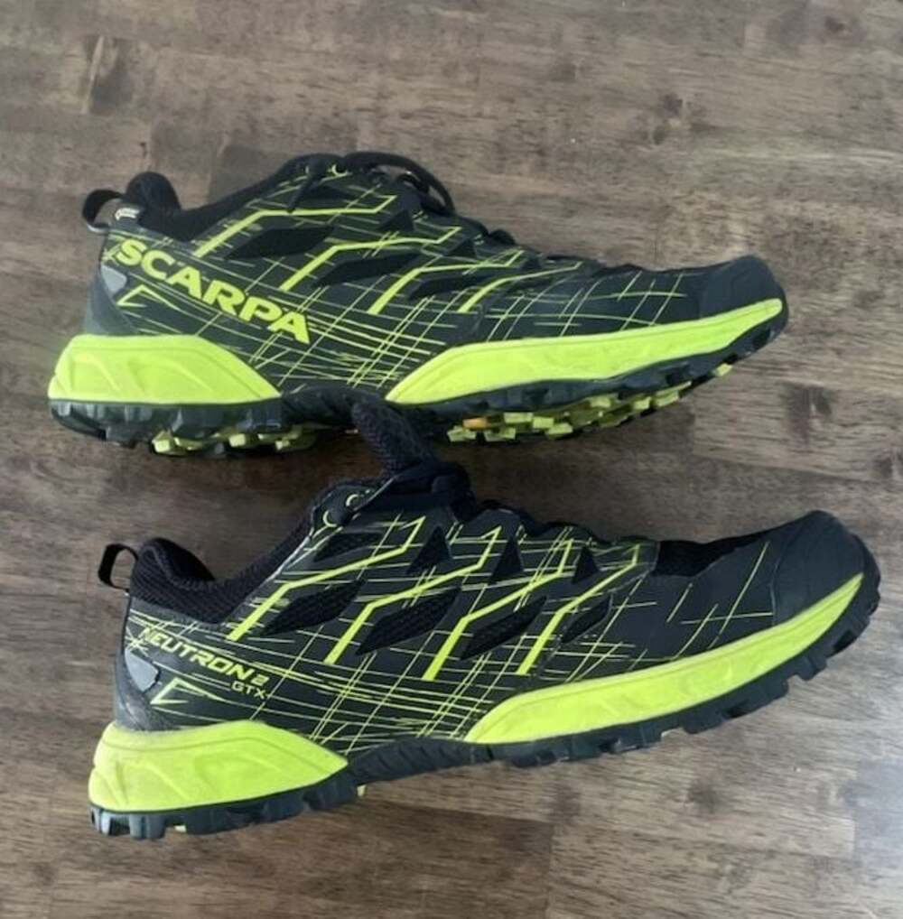 Scarpa Neutron 2 GTX Trail Running Shoes Black/Green Mens 11.5